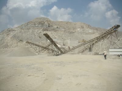 Stable stone crushing plant used in railway